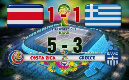 Costa Rica kiütötte Görögországot
